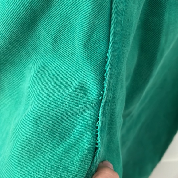 Super funky vintage green high-wasted jeans, size 12/14 - Picture 4 of 5